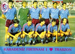 Trabzonspor Oyuncu Kadrosu Kartpostal KRT15316 - Gökçekoleksiyon