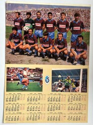 Trabzonspor Oyuncu Kadrosu Ve 1985 Takvimi Kartpostal KRT11153 - Gökçekoleksiyon