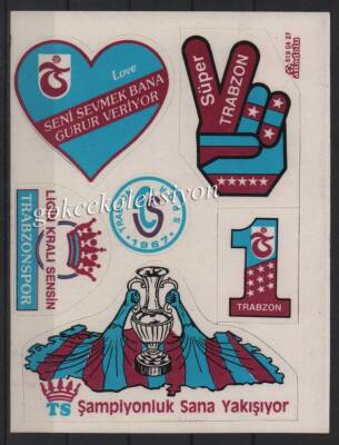 Trabzonspor Taraftar Çıkartma Aksesuarı AKS143 - 1