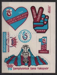 Trabzonspor Taraftar Çıkartma Aksesuarı AKS143 - 2