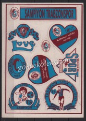 Trabzonspor Taraftar Çıkartma Aksesuarı AKS144 - Gökçekoleksiyon