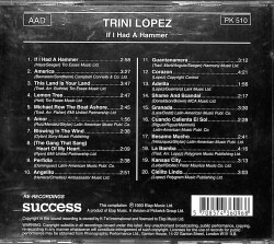 Trini Lopez ‎- If I Had A Hammer CD (İkinci El) CD4472 - 2