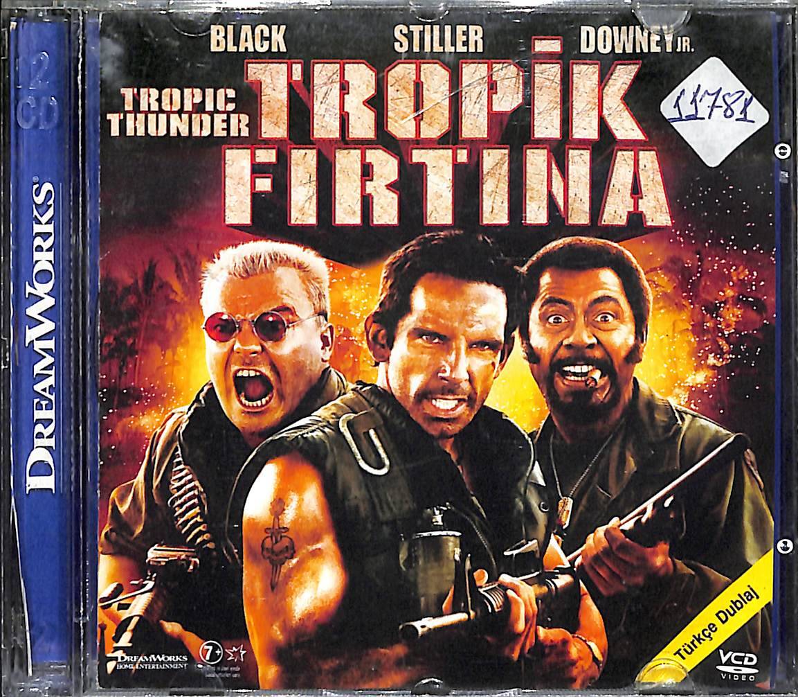 Tropik Fırtına – Tropic Thunder (2008) Orjinal VCD Film ' Jack Black Ben Stiller Robert Downey Jr. ' VCD28034 - 1