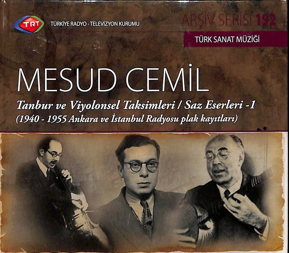TRT Arşiv Serisi – 192 / Mesud Cemil - Tanbur ve Viyolonsel Taksimleri CD (İkinci El) CD4936 - 1