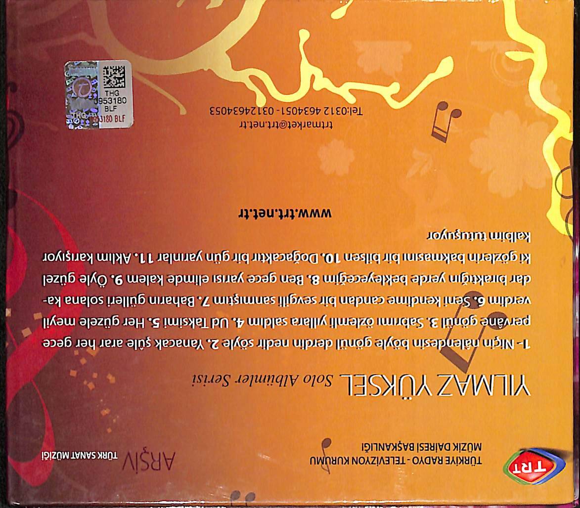 TRT Arşiv Serisi 249 - Yılmaz Yüksel Solo Albümler Serisi CD (İkinci El) CD4494 - 3