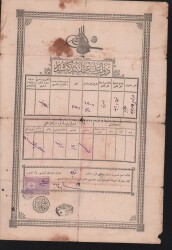 Tuğralı Senedi Hakani Osmanlı Dönemi Erzurum EFM300 - Gökçekoleksiyon