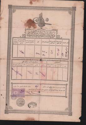 Tuğralı Senedi Hakani Osmanlı Dönemi Erzurum EFM300 - 3