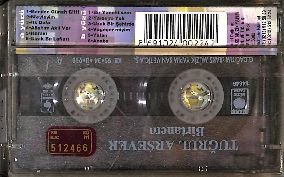 Tuğrul Arsever - Birtanem Kaset (İkinci El) KST28500 - 2