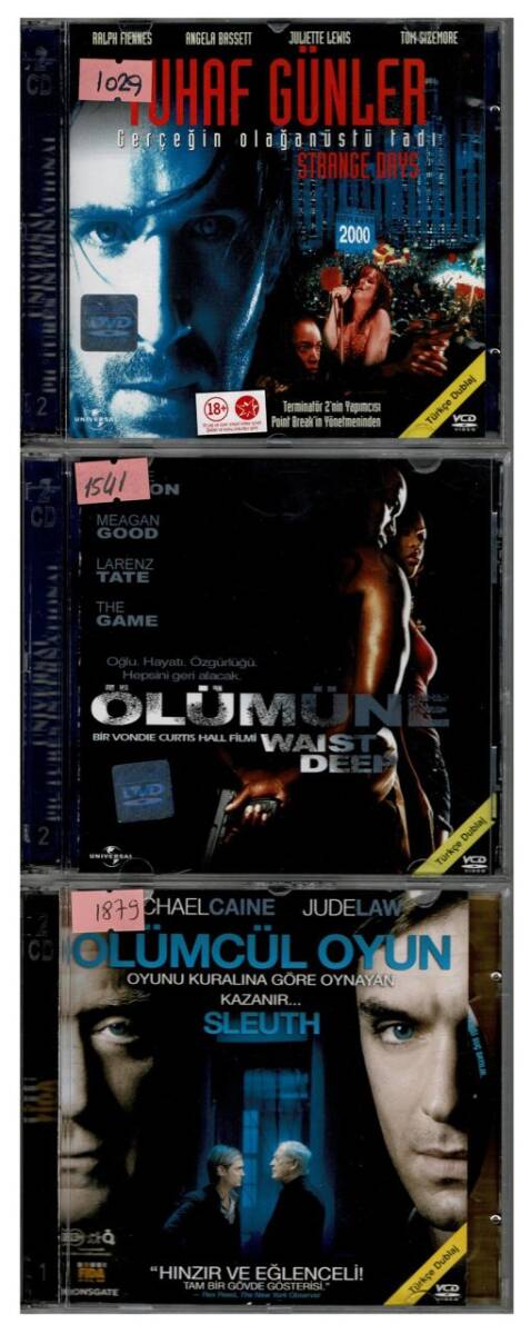 Tuhaf Günler Ölümüne Ölümcül Oyun - 3 Adet VCD Film VCD210 - 1