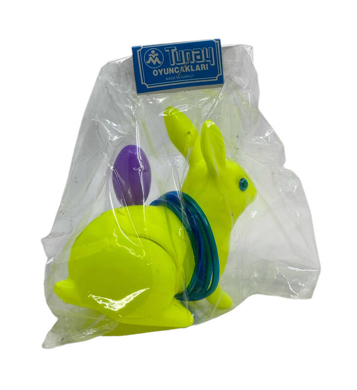 Tunay Marka 1980s Pompalı Plâstik ZıpZıp Tavşan (Sıfır Ürün) AOB4760 - 3