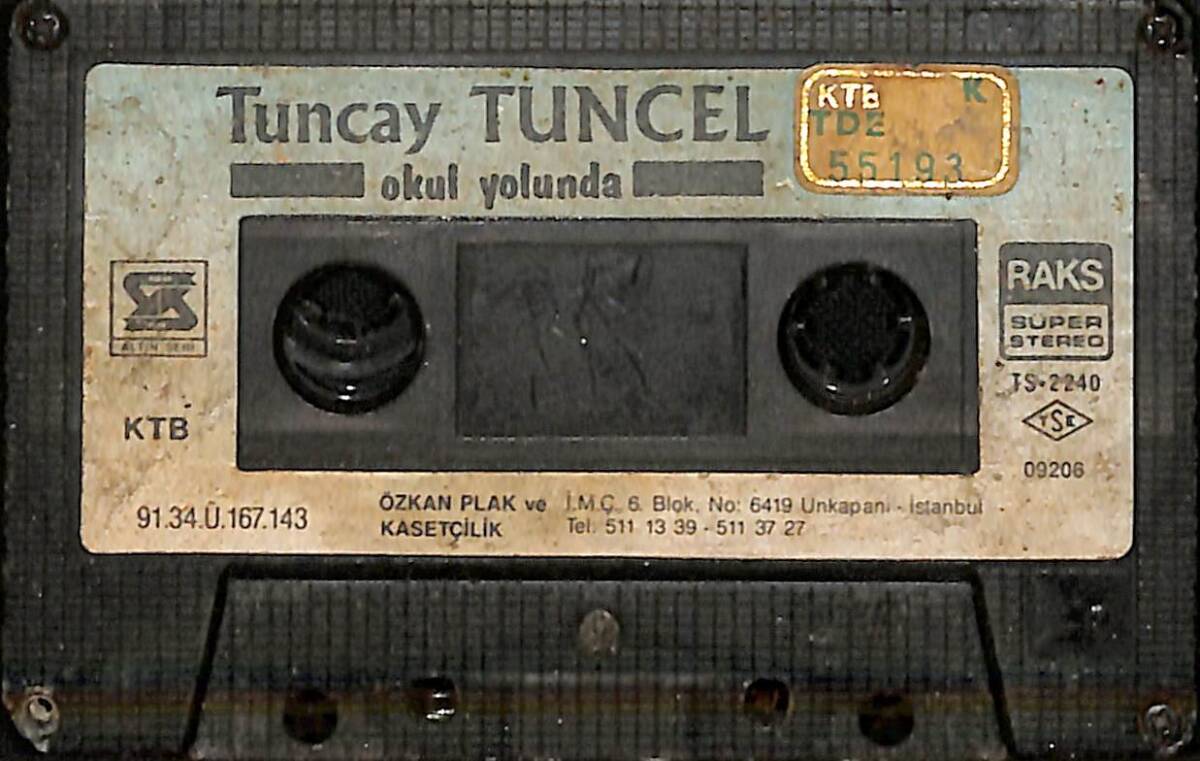 Tuncay Tuncel - Okul Yolunda Kaset (Sarı Bandrol - Kağıt Baskı - İkinci El) KST27723 - 1