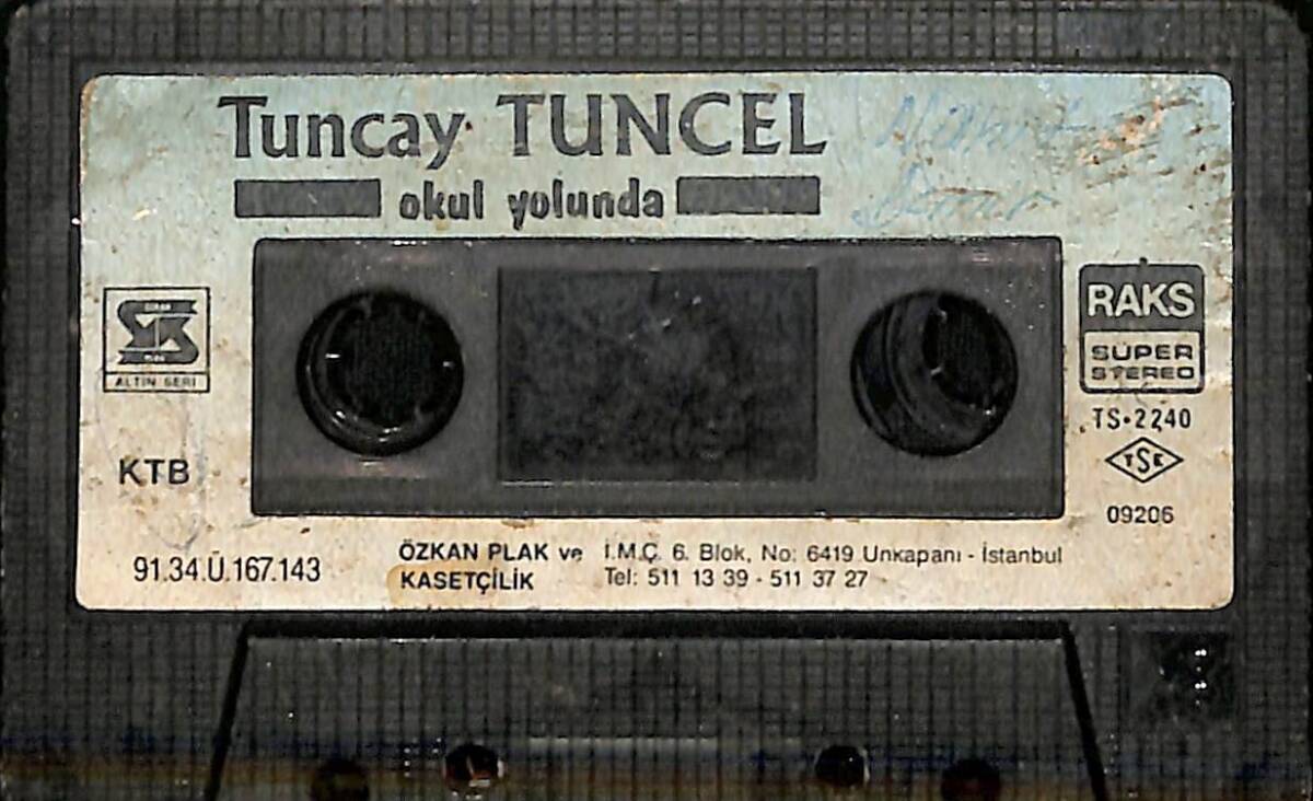 Tuncay Tuncel - Okul Yolunda Kaset (Sarı Bandrol - Kağıt Baskı - İkinci El) KST27723 - 2