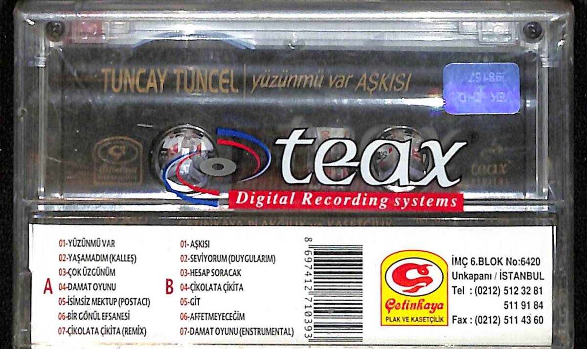 Tuncay Tuncel - Yüzünmü Var Aşkısı Kaset (Sıfır) KST26787 - 2