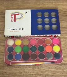Turbo 21'li Sulu Boya Seti (Kullanılmamış) AOB6157 - 3