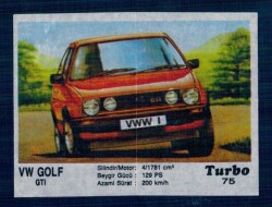 TURBO ( KENT ) Orjinal Sticker No : 75 #SKZ5052 - Gökçekoleksiyon