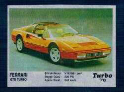 TURBO ( KENT ) Orjinal Sticker No : 76 #SKZ5053 - Gökçekoleksiyon