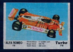 TURBO ( KENT ) Orjinal Sticker No : 78 #SKZ5055 - Gökçekoleksiyon