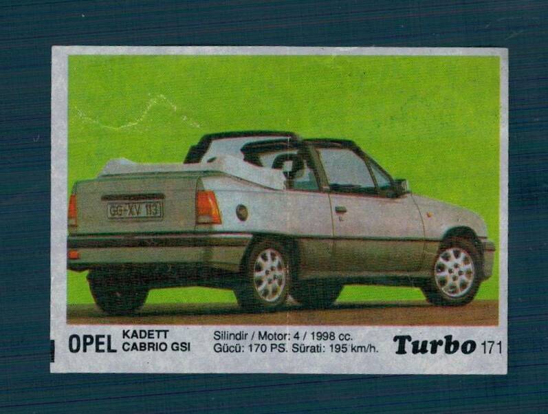 TURBO (KENT) Sakız Kağıdı No 171 #SKZ2142 - 1