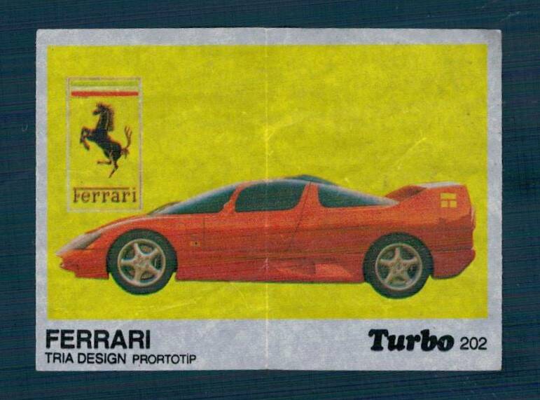 TURBO (KENT) Sakız Kağıdı No 202 #SKZ2169 - 1