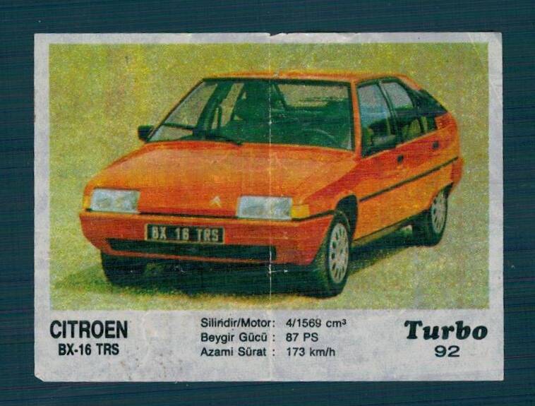 TURBO (KENT) Sakız Kağıdı No 92 #SKZ2095 - 1