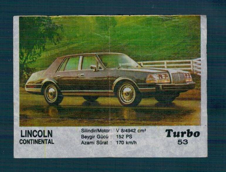 TURBO (KENT) Sakız Kağıdı No 53 #SKZ2076 - 1