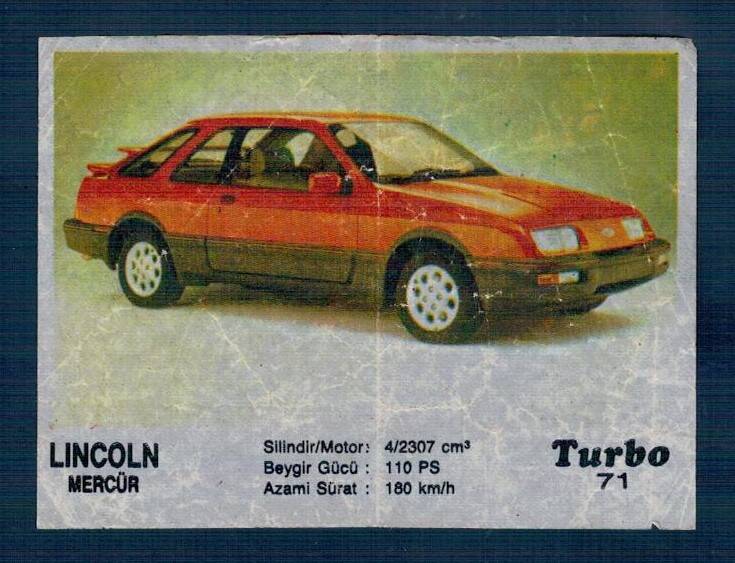 TURBO (KENT) Sakız Kağıdı No 71 #SKZ2084 - 3