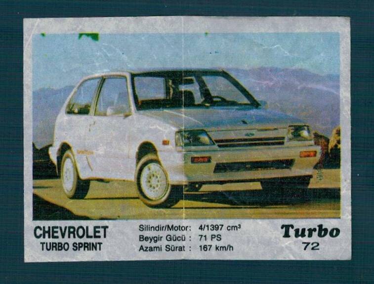 TURBO (KENT) Sakız Kağıdı No 72 #SKZ2085 - 3