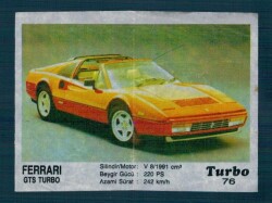 TURBO (KENT) Sakız Kağıdı No 76 #SKZ2087 - 3