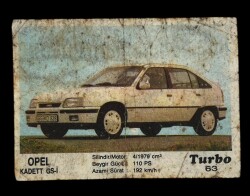 TURBO Orjinal Sticker Sakız Kağıdı No 63 -1980 Ler#SKZ445 - 3