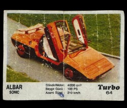TURBO Orjinal Sticker Sakız Kağıdı No 64 -1980 Ler#SKZ446 - 3