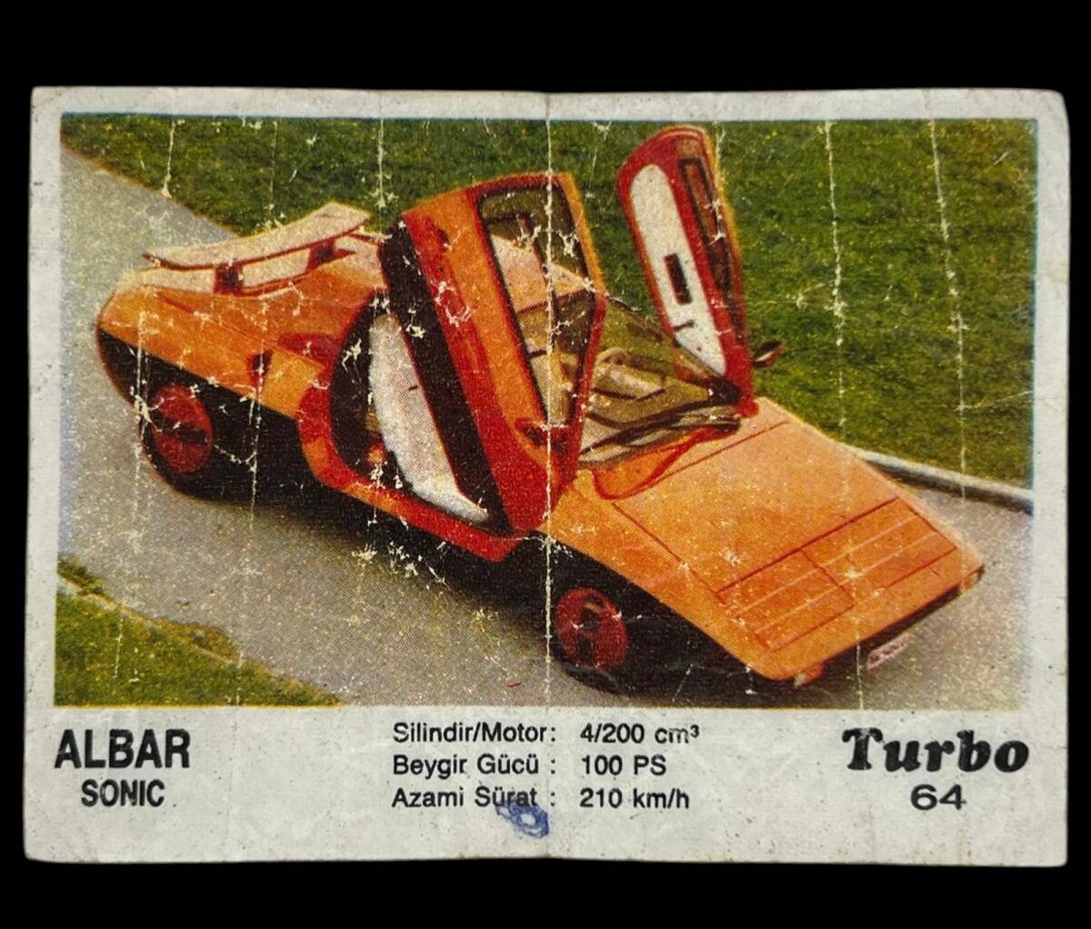 TURBO Orjinal Sticker Sakız Kağıdı No 64 -1980 Ler#SKZ446 - 3