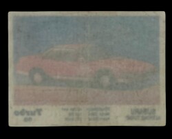 TURBO Orjinal Sticker Sakız Kağıdı No 65 -1980 Ler#SKZ461 - 2