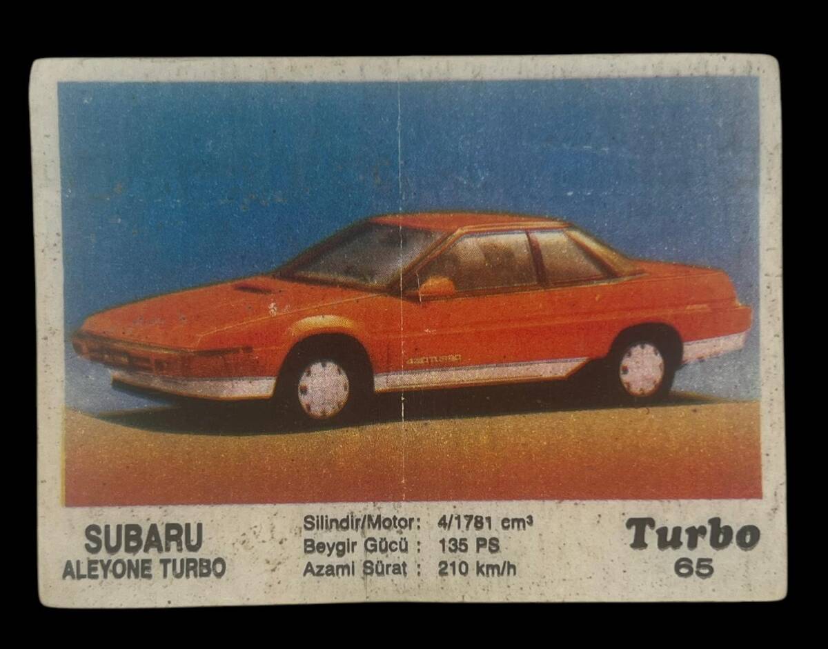 TURBO Orjinal Sticker Sakız Kağıdı No 65 -1980 Ler#SKZ461 - 3