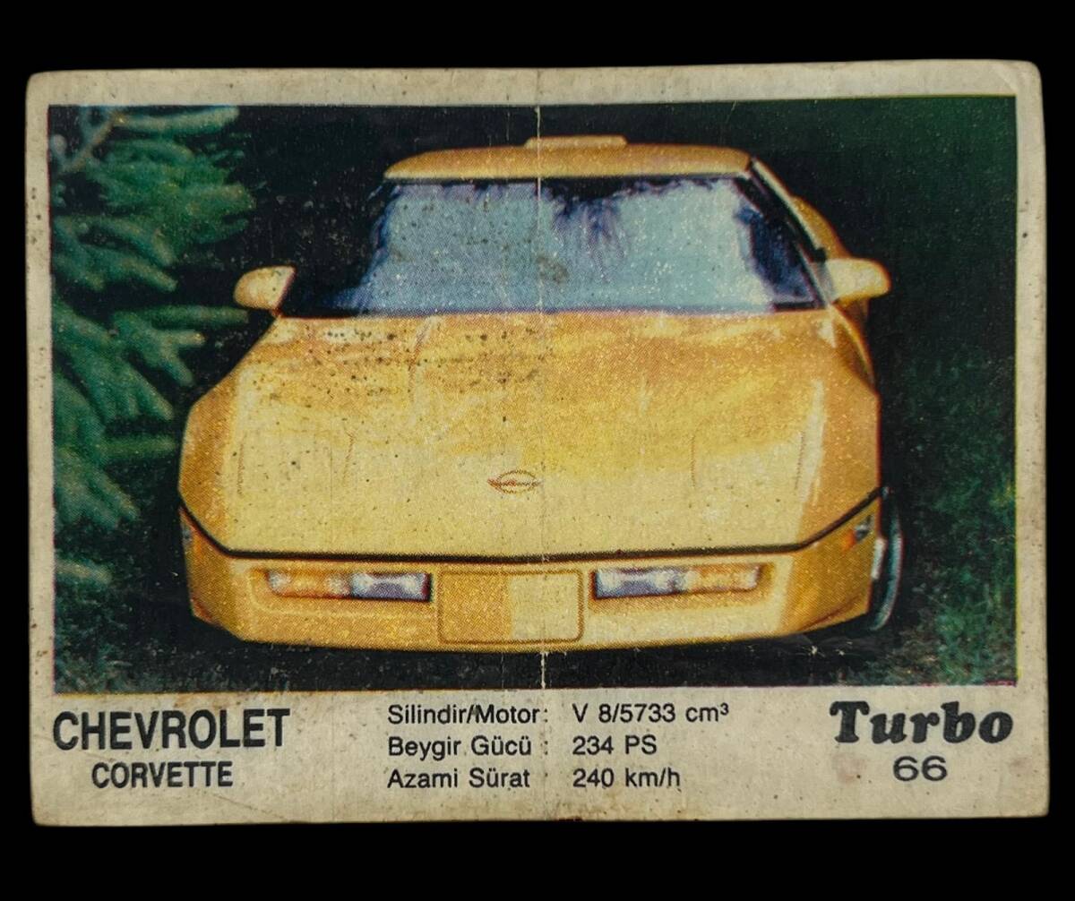 TURBO Orjinal Sticker Sakız Kağıdı No 66 -1980 Ler#SKZ462 - 3