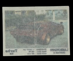 TURBO Orjinal Sticker Sakız Kağıdı No 68 -1980 Ler#SKZ463 - 2