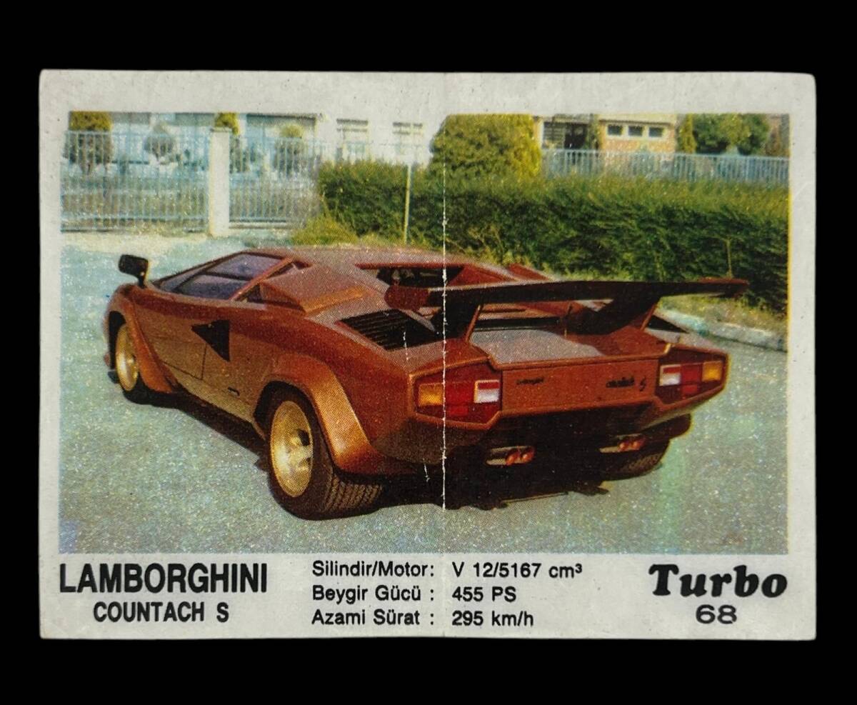 TURBO Orjinal Sticker Sakız Kağıdı No 68 -1980 Ler#SKZ463 - 1