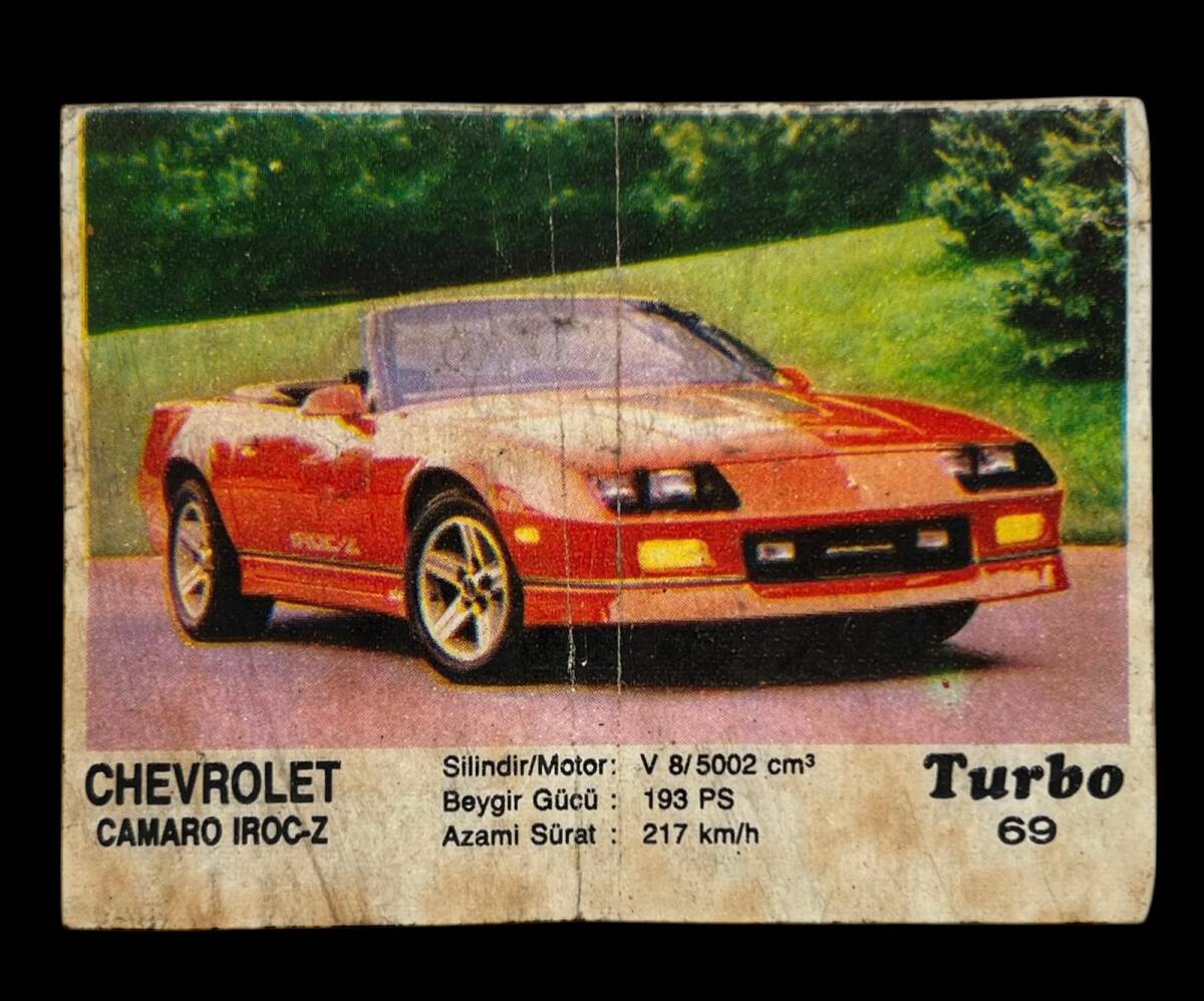 TURBO Orjinal Sticker Sakız Kağıdı No 69 -1980 Ler#SKZ458 - 3