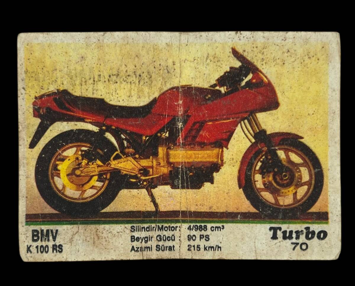 TURBO Orjinal Sticker Sakız Kağıdı No 70 -1980 Ler#SKZ459 - 1