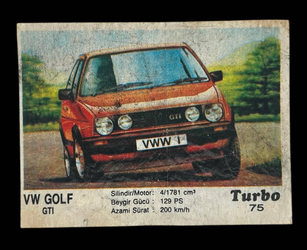 TURBO Orjinal Sticker Sakız Kağıdı No 75 -1980 Ler#SKZ465 - 3