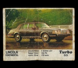 TURBO Sticker Sakız Kağıdı No 53 -1980 Ler#SKZ441 - 1