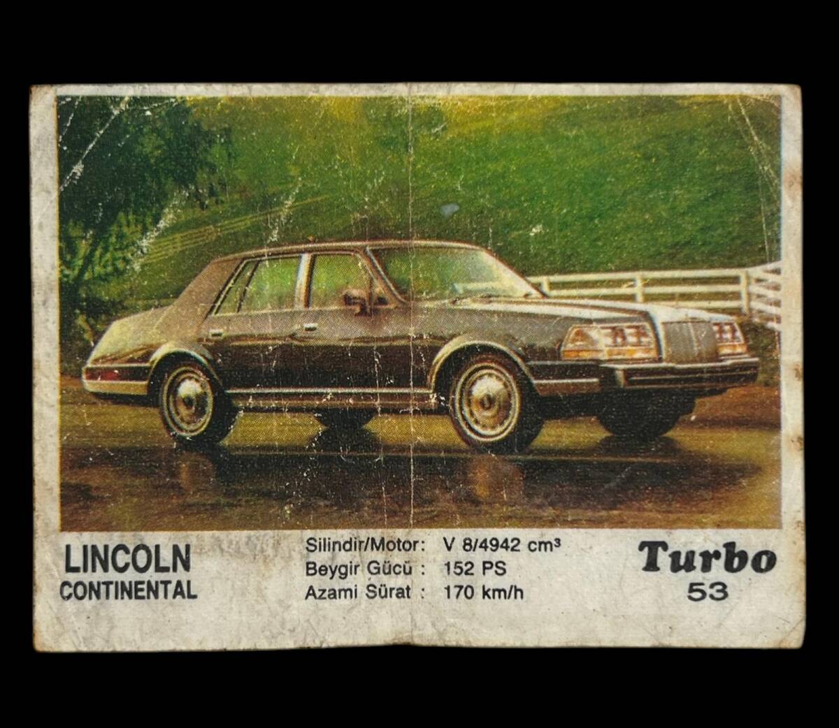 TURBO Sticker Sakız Kağıdı No 53 -1980 Ler#SKZ441 - 1