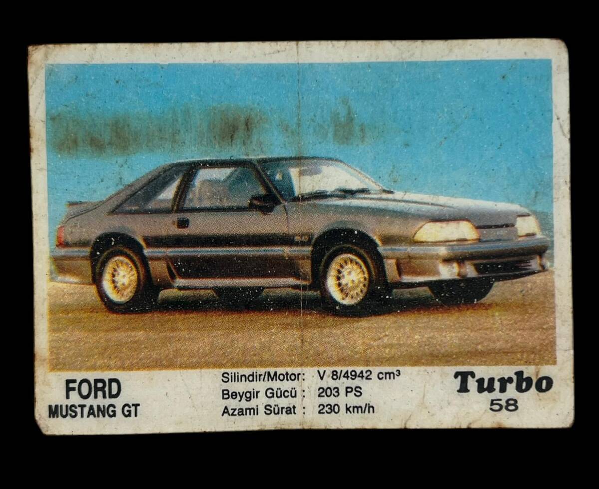 TURBO Sticker Sakız Kağıdı No 58 -1980 Ler#SKZ440 - 3