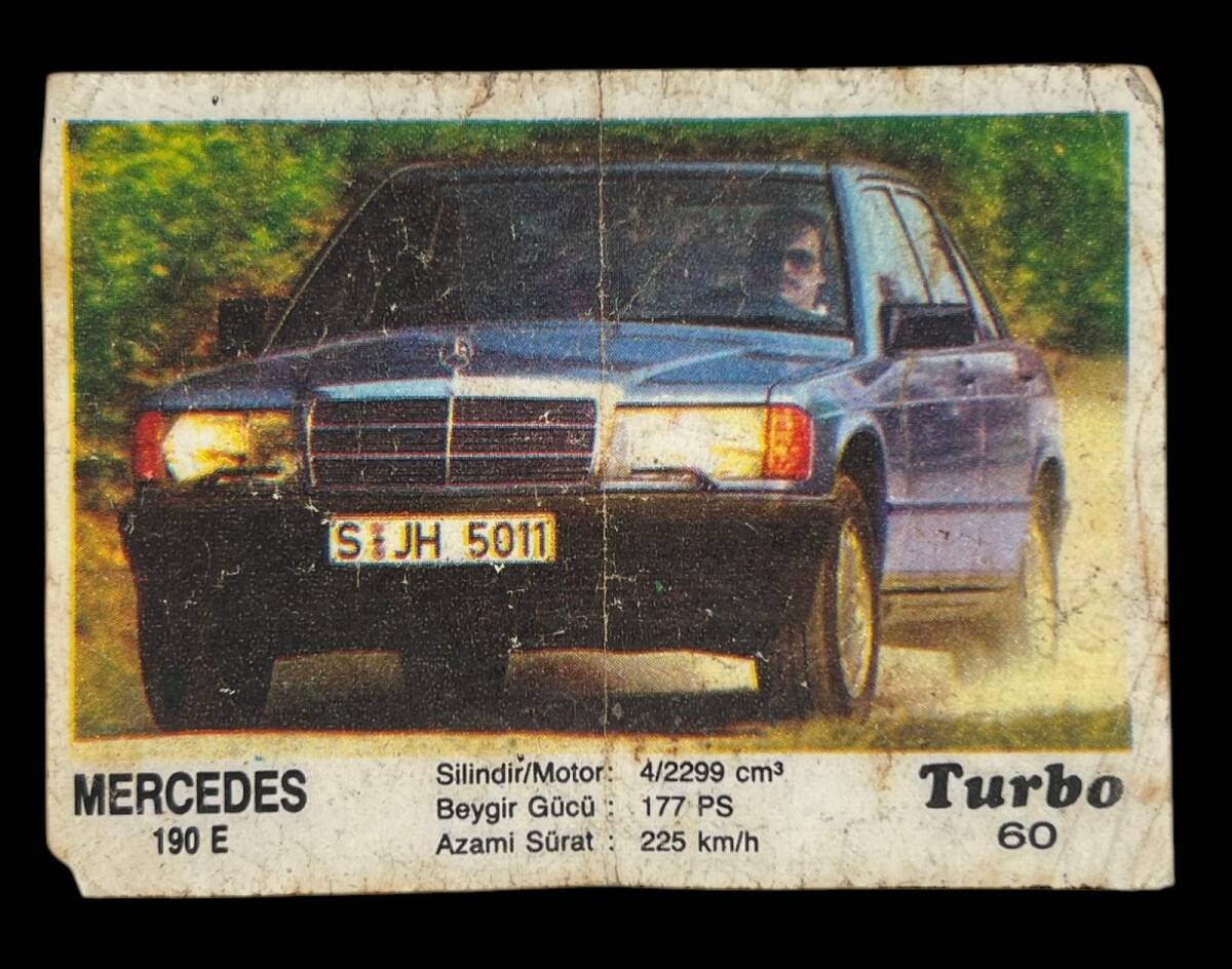 TURBO Sticker Sakız Kağıdı No 60 -1980 Ler#SKZ443 - 1