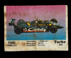 TURBO Sticker Sakız Kağıdı No 62 -1980 Ler#SKZ444 - 1