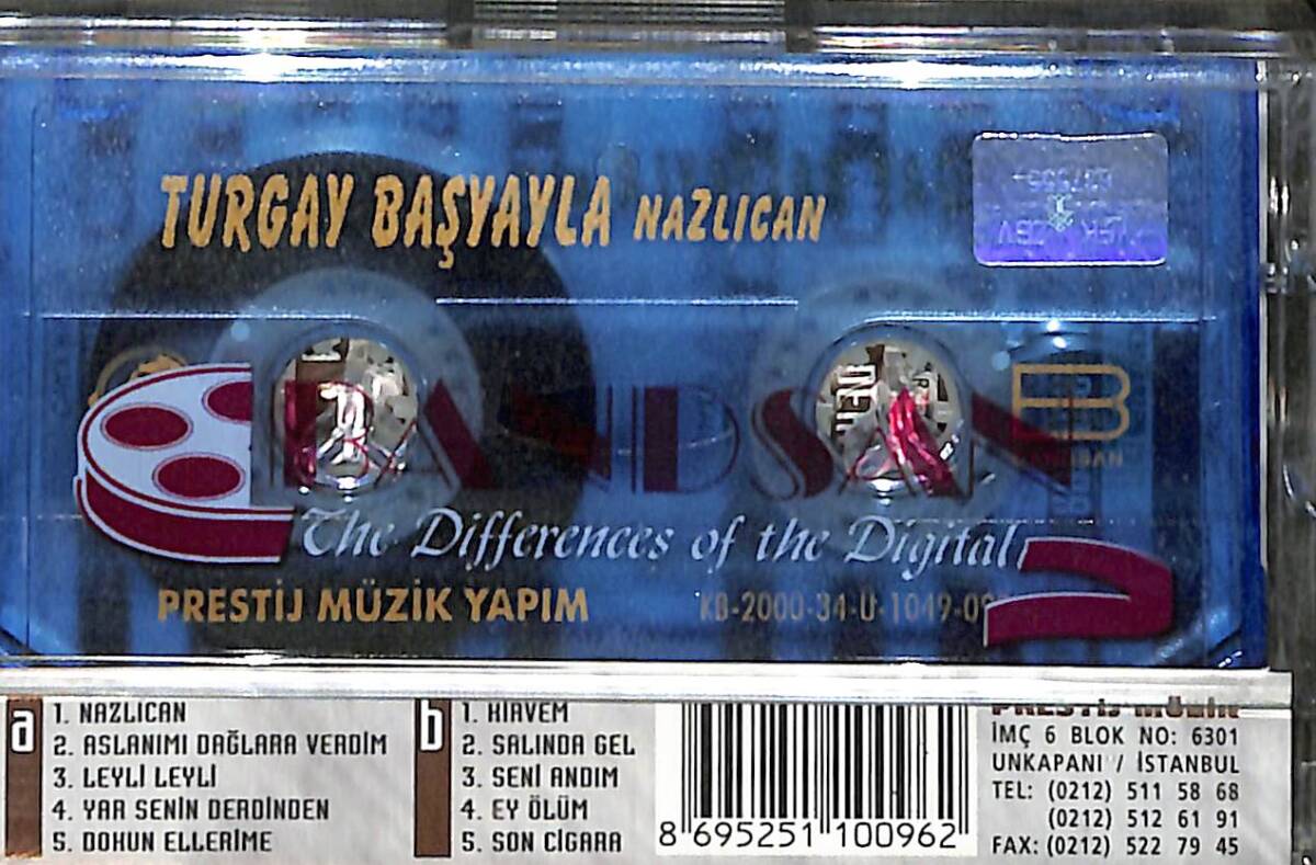 Turgay Başyayla - Nazlıcan Kaset (Sıfır) KST28301 - 2