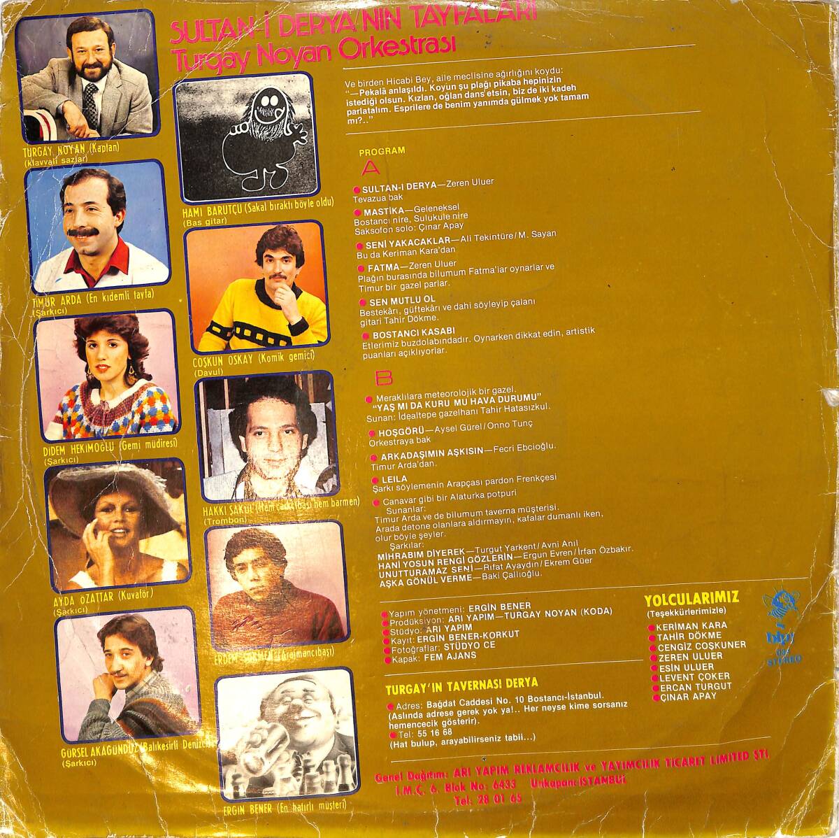 Turgay Noyan Orkestrası – Turgay'ın Tavernası 4-Sultan-ı Derya LP PLAK (10/7) PLK26502 - 2