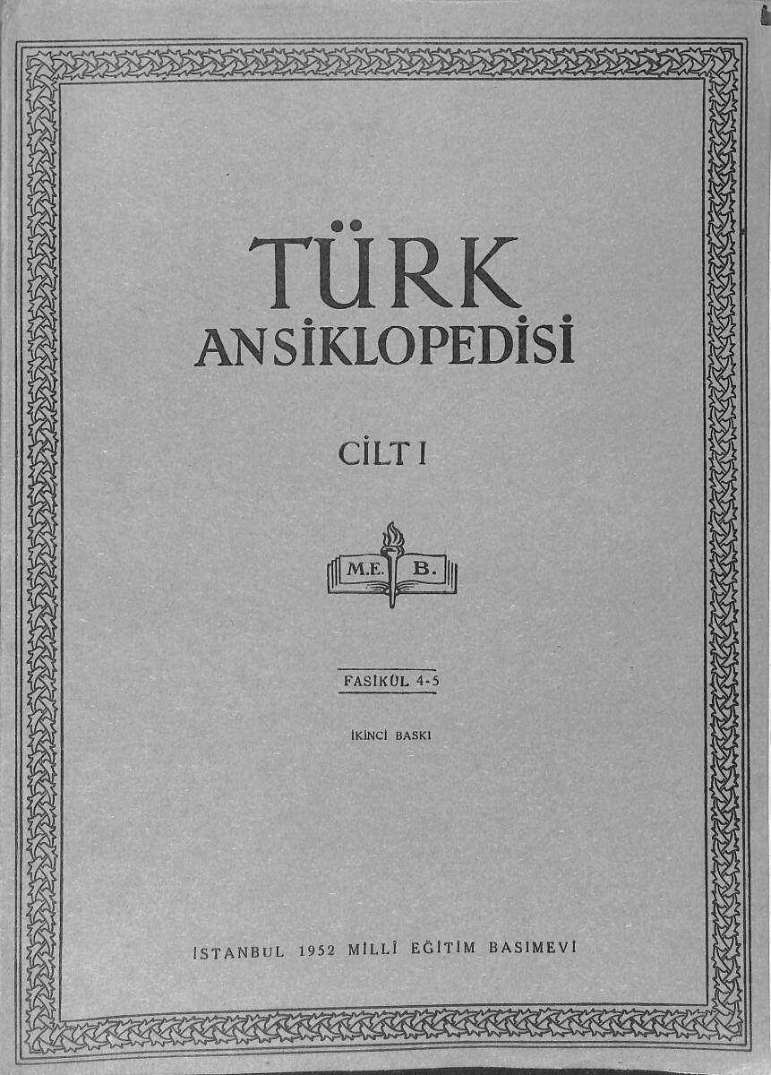 Türk Ansiklopedisi Cilt 1Fasikül 4-5 NDR91574 - 1