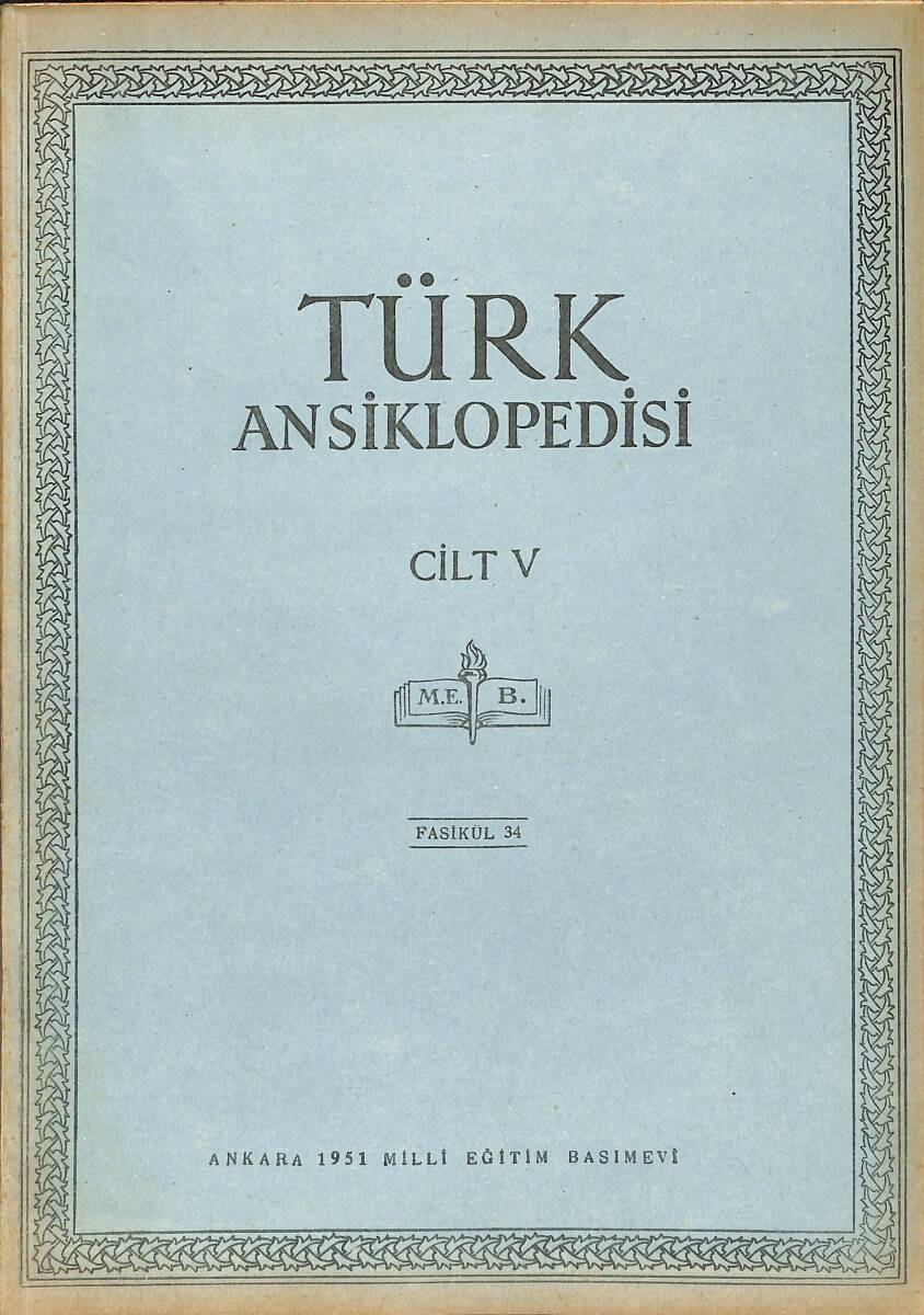 Türk Ansiklopedisi Cilt 5 Fasikül 34 NDR91527 - 1