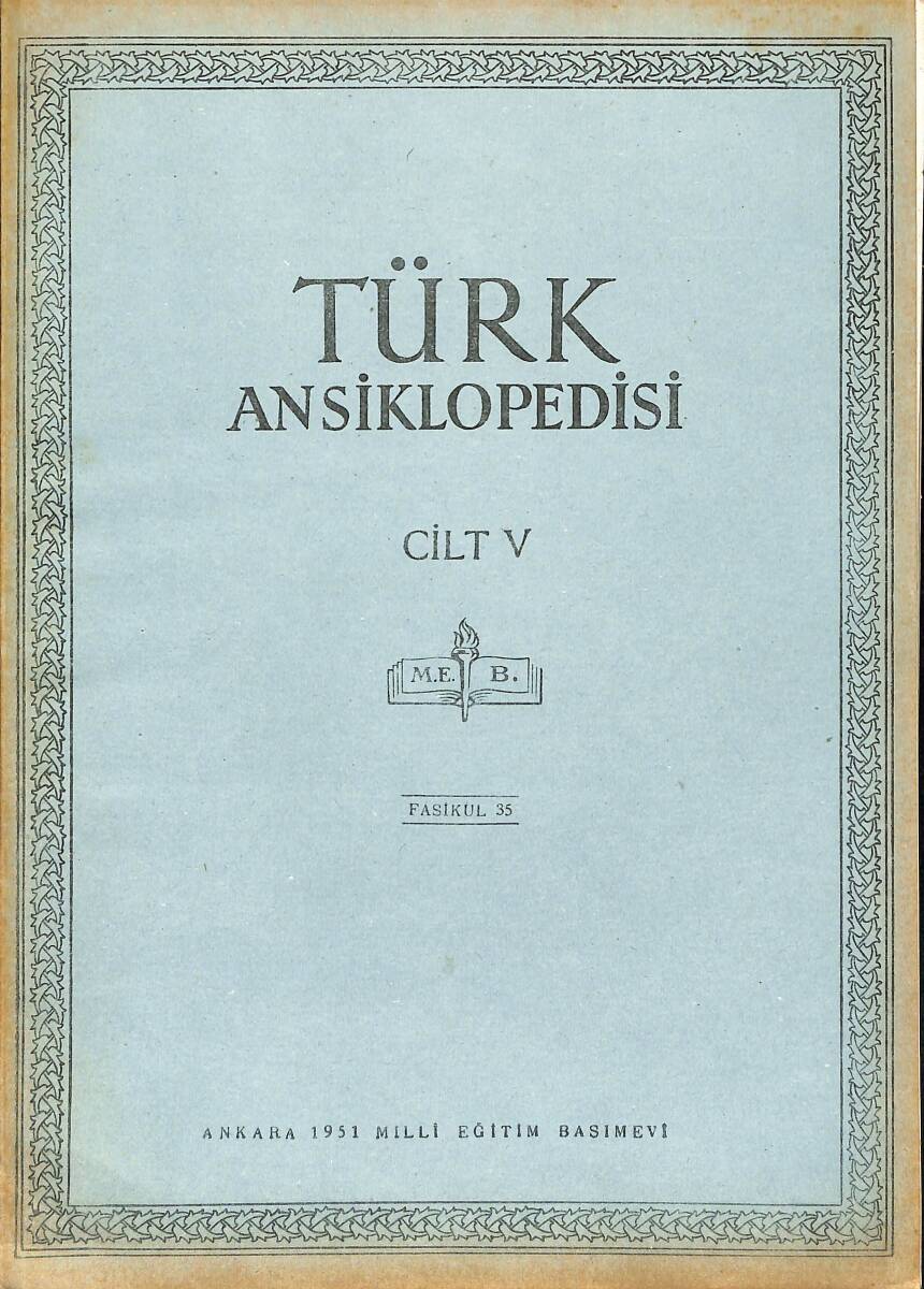 Türk Ansiklopedisi Cilt 5 Fasikül 35 NDR91526 - 1