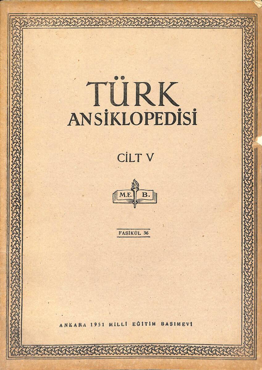 Türk Ansiklopedisi Cilt 5 Fasikül 36 NDR91525 - 1